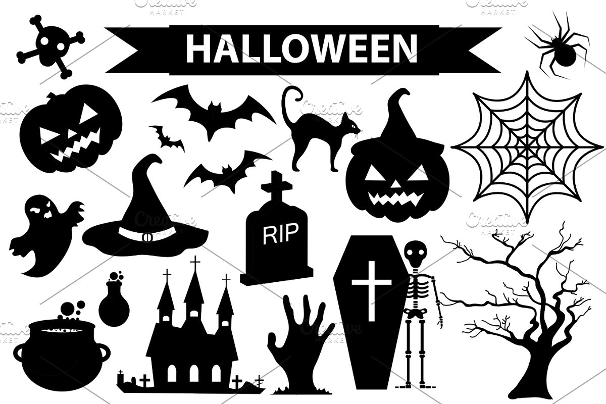 1200x800 Halloween White Background