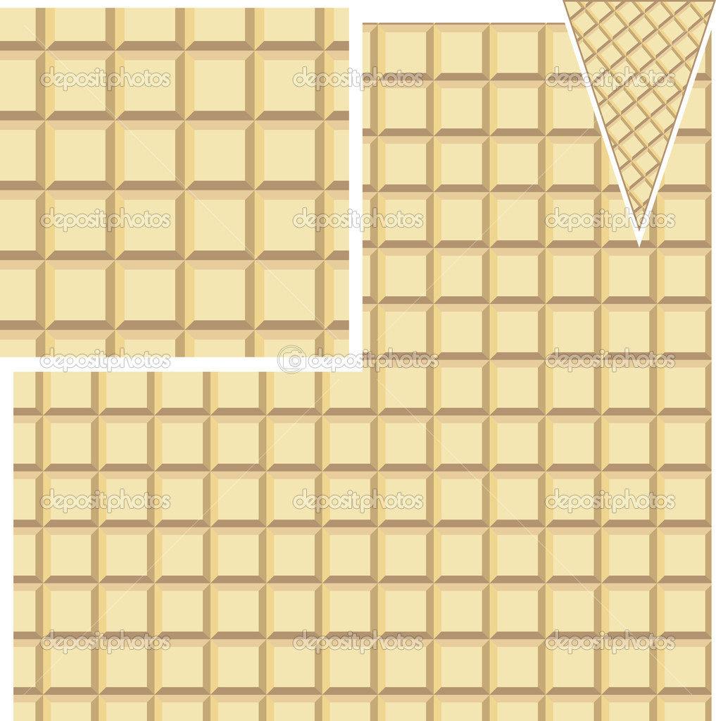 Waffle Pattern Vector
