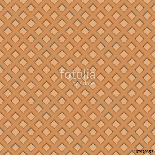 500x500 Wafer Seamless Background Waffles Pattern Vector Illustration