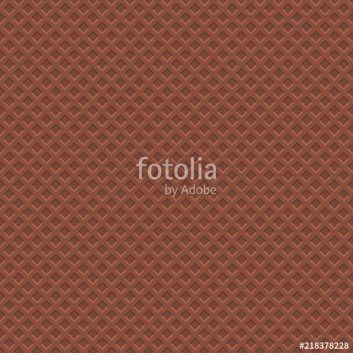 500x500 Chocolate Waffle Texture Pattern Seamless Background Vector