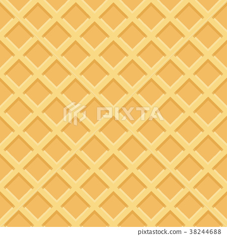 450x468 Waffle Seamless Pattern Vector Illustration