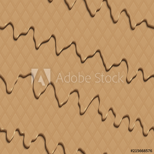 500x500 Multi Layered Flowing Soft Caramel With Waffle Pattern Vector