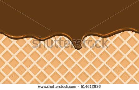 450x290 Seamless Flowing Chocolate On Wafer Texture Sweet Food Vector