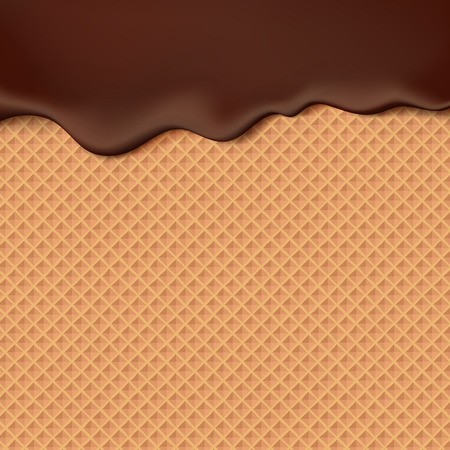 Flowing Chocolate On Wafer Texture Sweet Food Vector Background 450x450 Flowing Chocolate On Wafer Texture Sweet Food Vector Background
