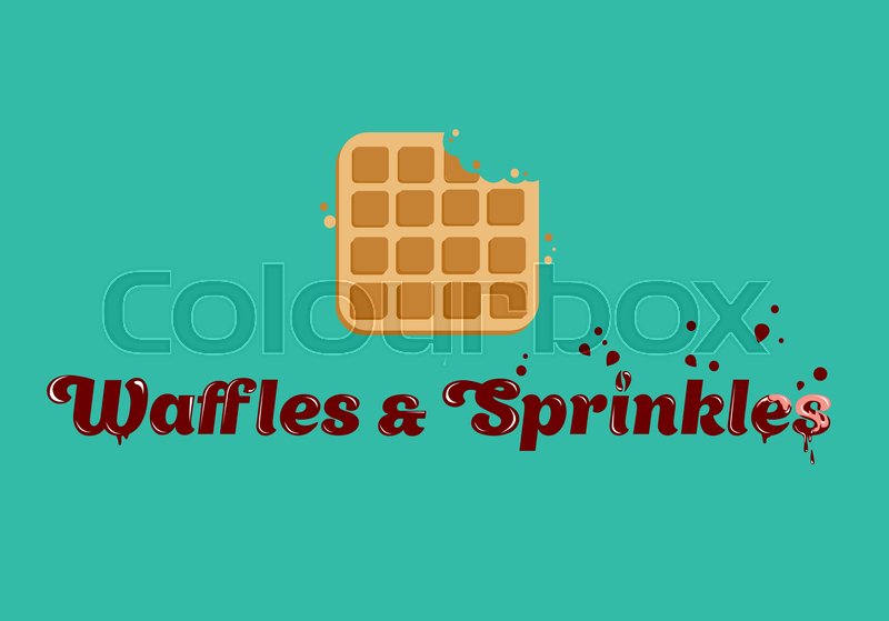 800x559 Tasty Belgian Waffle Vector Stock Vector Colourbox
