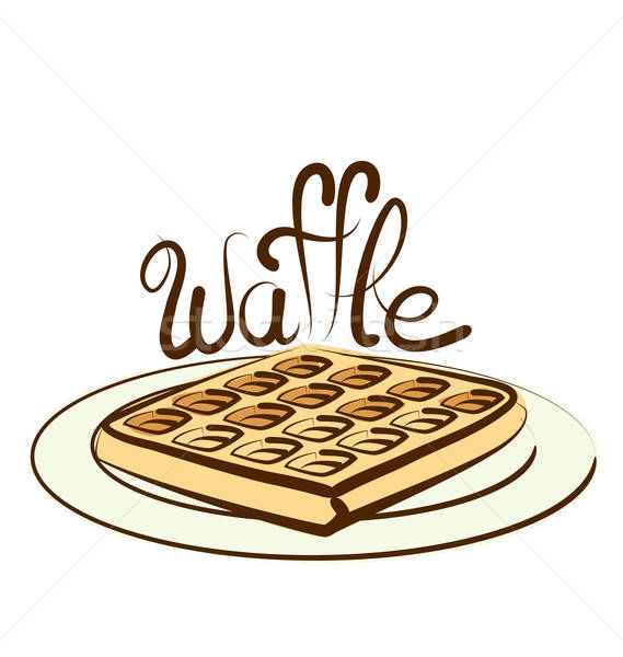 569x600 Vector Waffle Vector Illustration Konstantin Li
