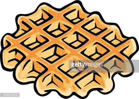 491x349 Cartoon Illustration Of A Belgium Waffle Sketchbook Shawty