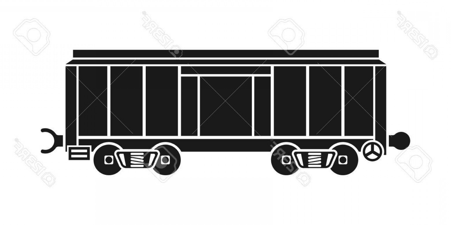 1560x780 Photostock Vector Boxcar Railway Wagon Freight Car Cargo Wagon