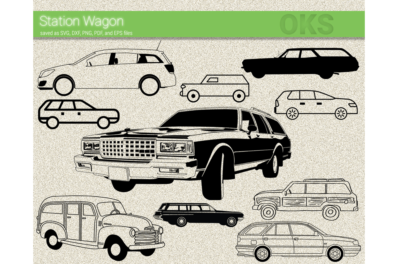1644x1094 Station Wagon Vector Graphic