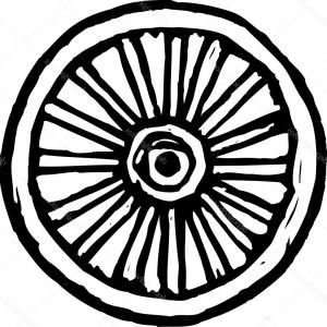 300x300 Stock Illustration Woodcut Illustration Of Wagon Wheel Hoodamathrun