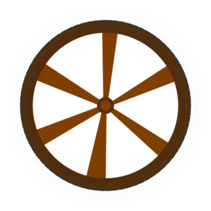 300x300 Wagon Wheel Clip Art