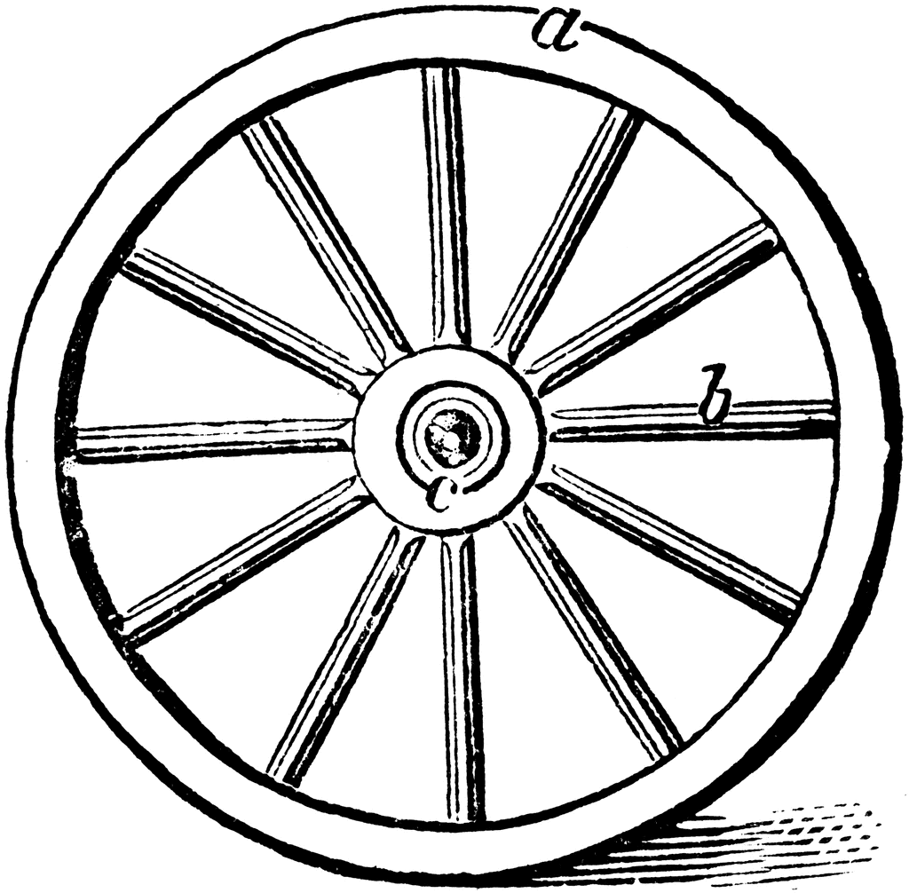 1024x1006 Wagon Wheel Clip Art