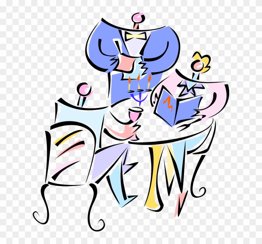 840x780 Vector Illustration Of Restaurant Waiter