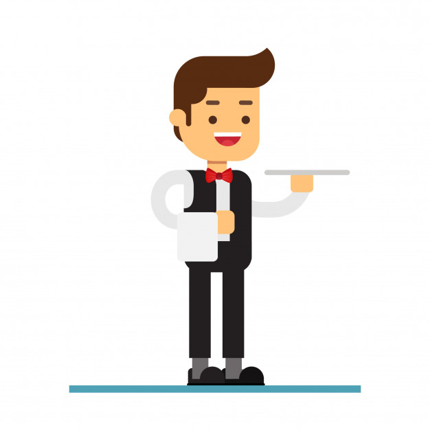 626x626 Man Character Avatar Icon Waiter Vector Premium Download