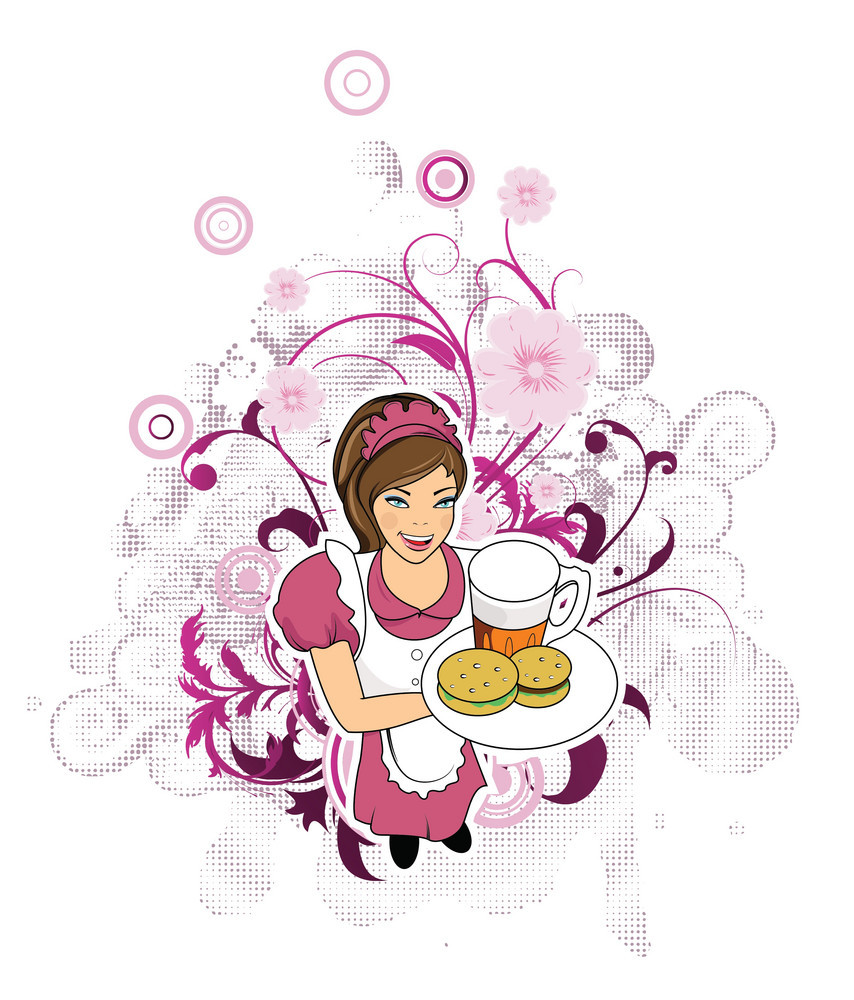 854x1000 Waitress Vector Free Graphics Uihere