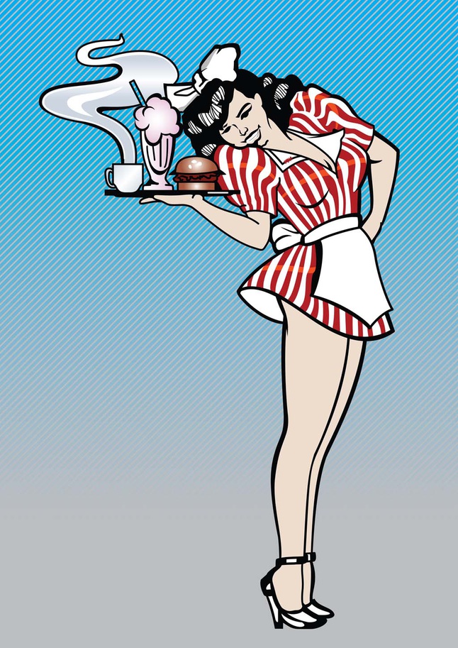 646x913 Waitress Vector Free Over Millions Vectors, Stock Photos, Hd