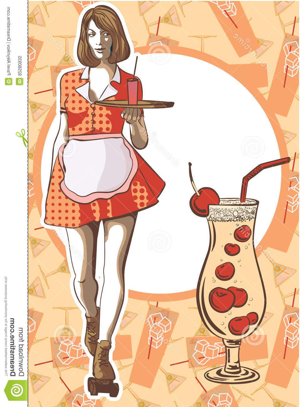 958x1300 Hd Anime Waitress Vector Design Free Vector Art, Images
