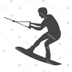 300x300 Wakeboarder On Wakeboard Wakeboarding Sport Vector Createmepink