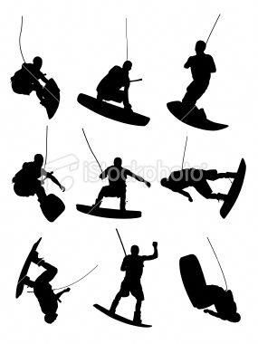 285x380 Wakeboarding Art Sweet Jumps On Wakeboard Royalty Free Stock