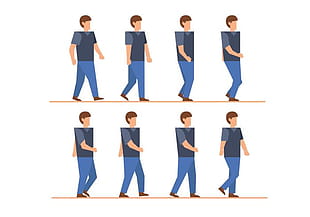 Walk Cycle Vector at Vectorified.com | Collection of Walk Cycle Vector ...
