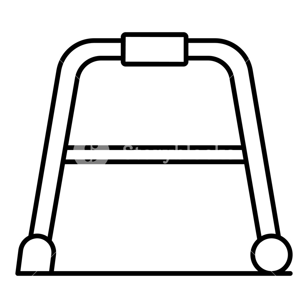 1000x1000 Senior Walker Icon Outline Senior Walker Vector Icon For Web