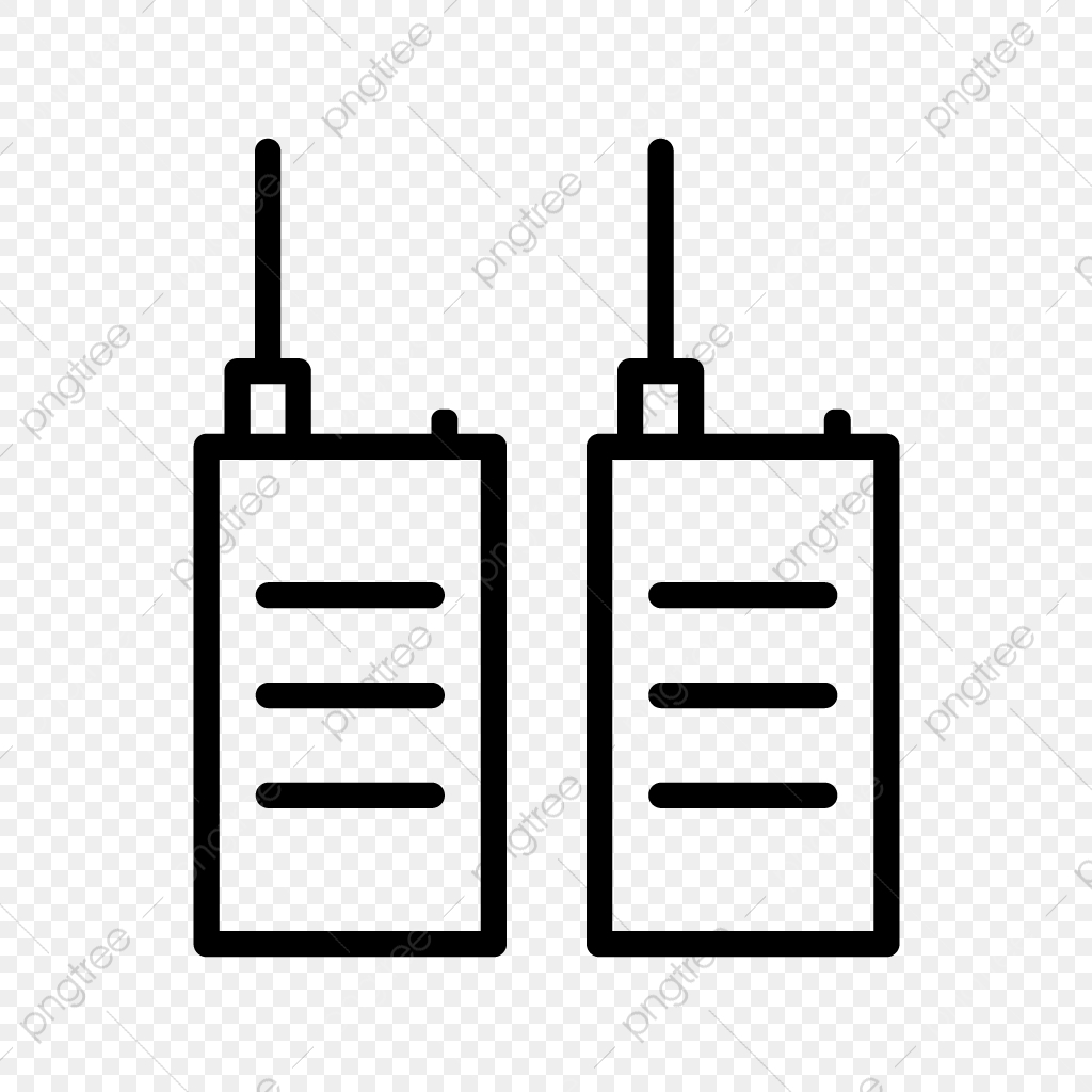 1024x1024 Walkie Talkie Vector Icon, Mobile, Phone, Transceiver Png