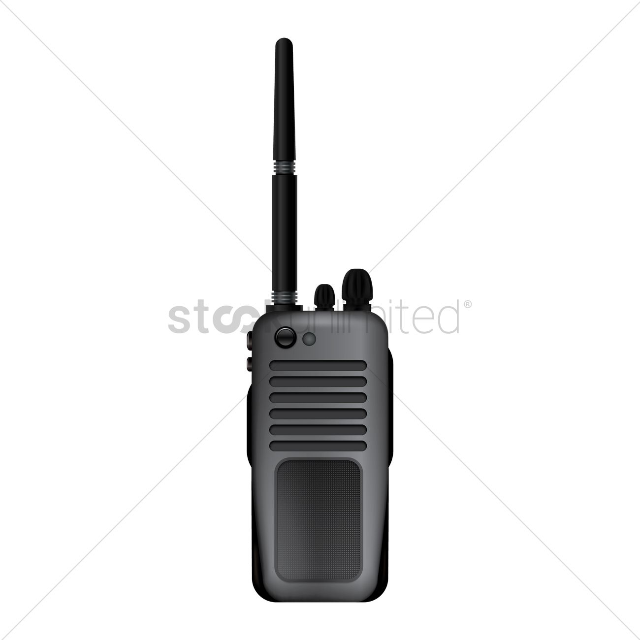 1300x1300 Walkie Talkie Vector Image