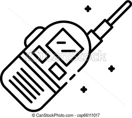 450x401 Walkie Talkie Icon, Outline Style Walkie Talkie Icon Outline
