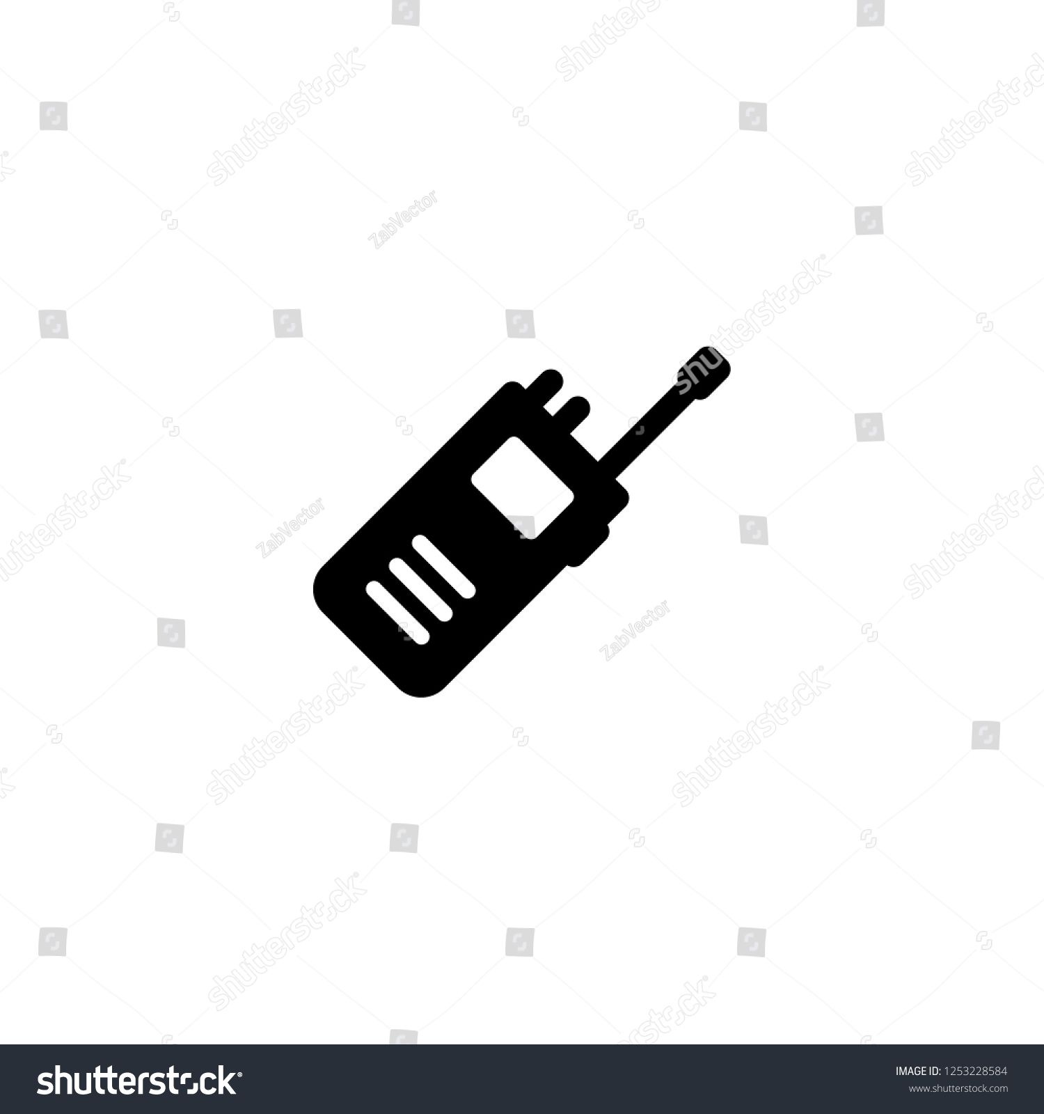 1500x1600 Walkie Talkie Icon Vector Walkie Talkie Vector Graphic