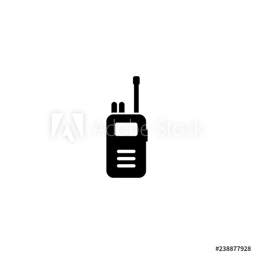500x500 Walkie Talkie Vector Icon Walkie Talkie Sign On White Background