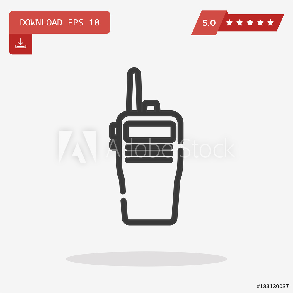 1000x1000 Photo Art Print Walkie Talkie Vector Icon Europosters