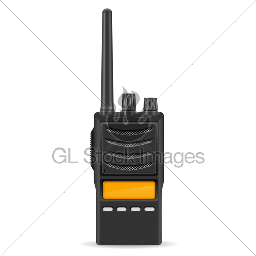 500x500 Walkie Talkie Communication Radio Vector Illustration Gl Stock
