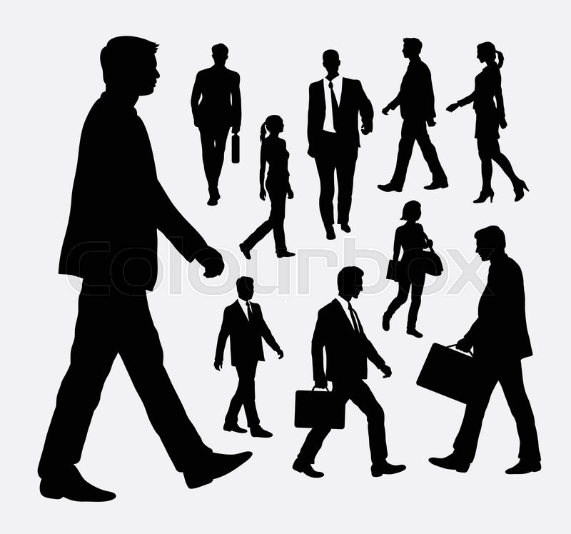 800x748 People Walking Male And Female Stock Vector Colourbox