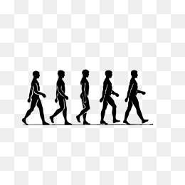 260x260 Person Walking Silhouette Png Images