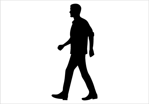 Walking Silhouette Vector