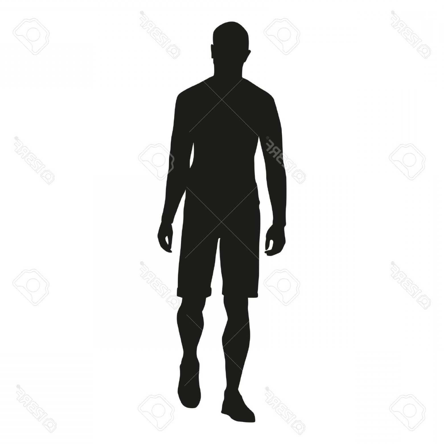 1560x1560 Photostock Vector Man Walking Vector Silhouette Hoodamathrun