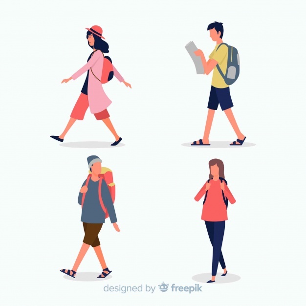 Walking Vectors, Photos And Free Download 626x626 Walking Vectors, Photos And Free Download