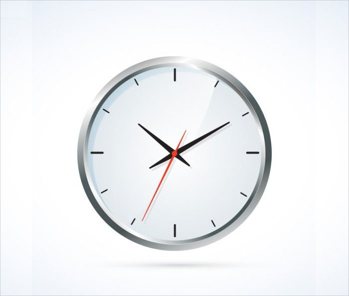 Wall Clock Vector