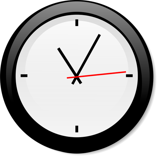Modern Clock Vector Image 500x497 Modern Clock Vector Image