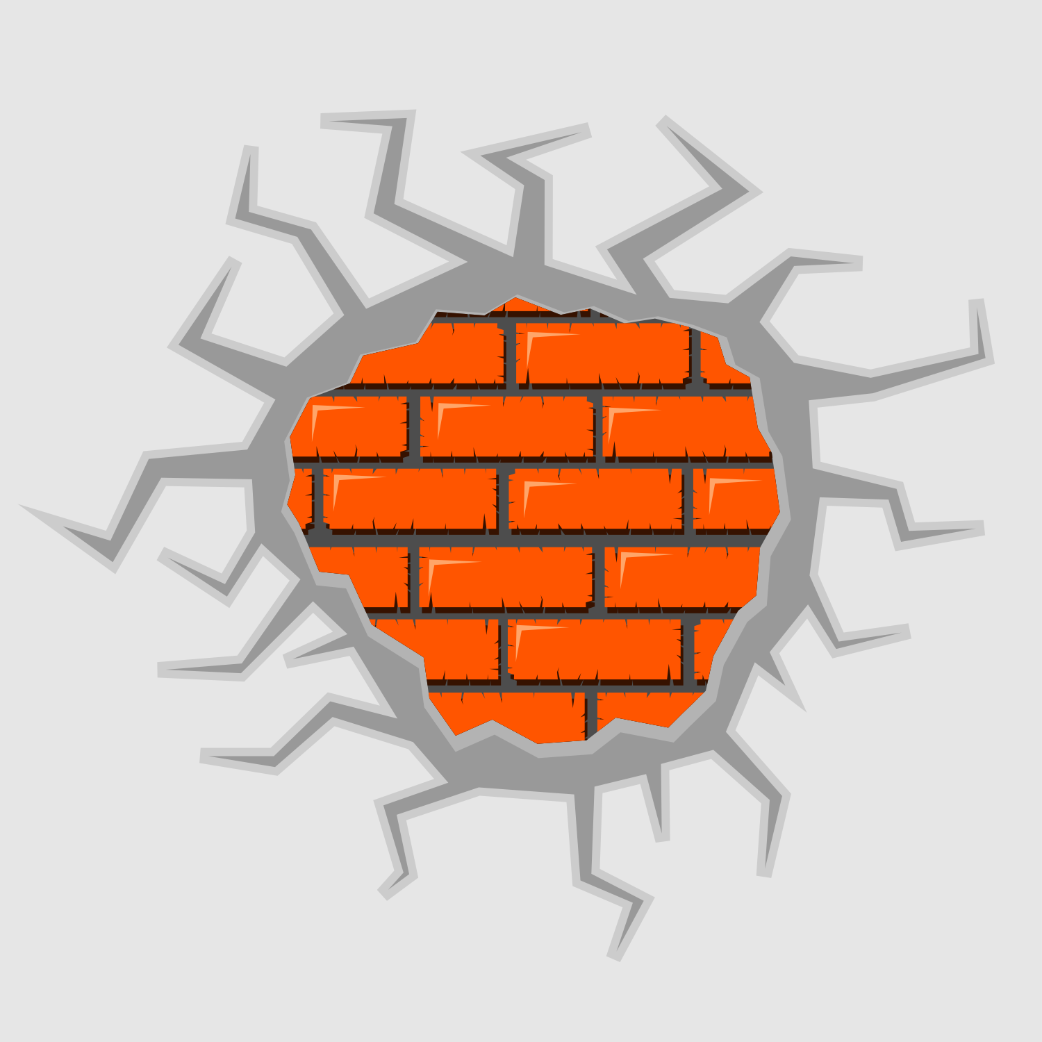 1500x1500 Vector For Free Use Cracked Brick Wall