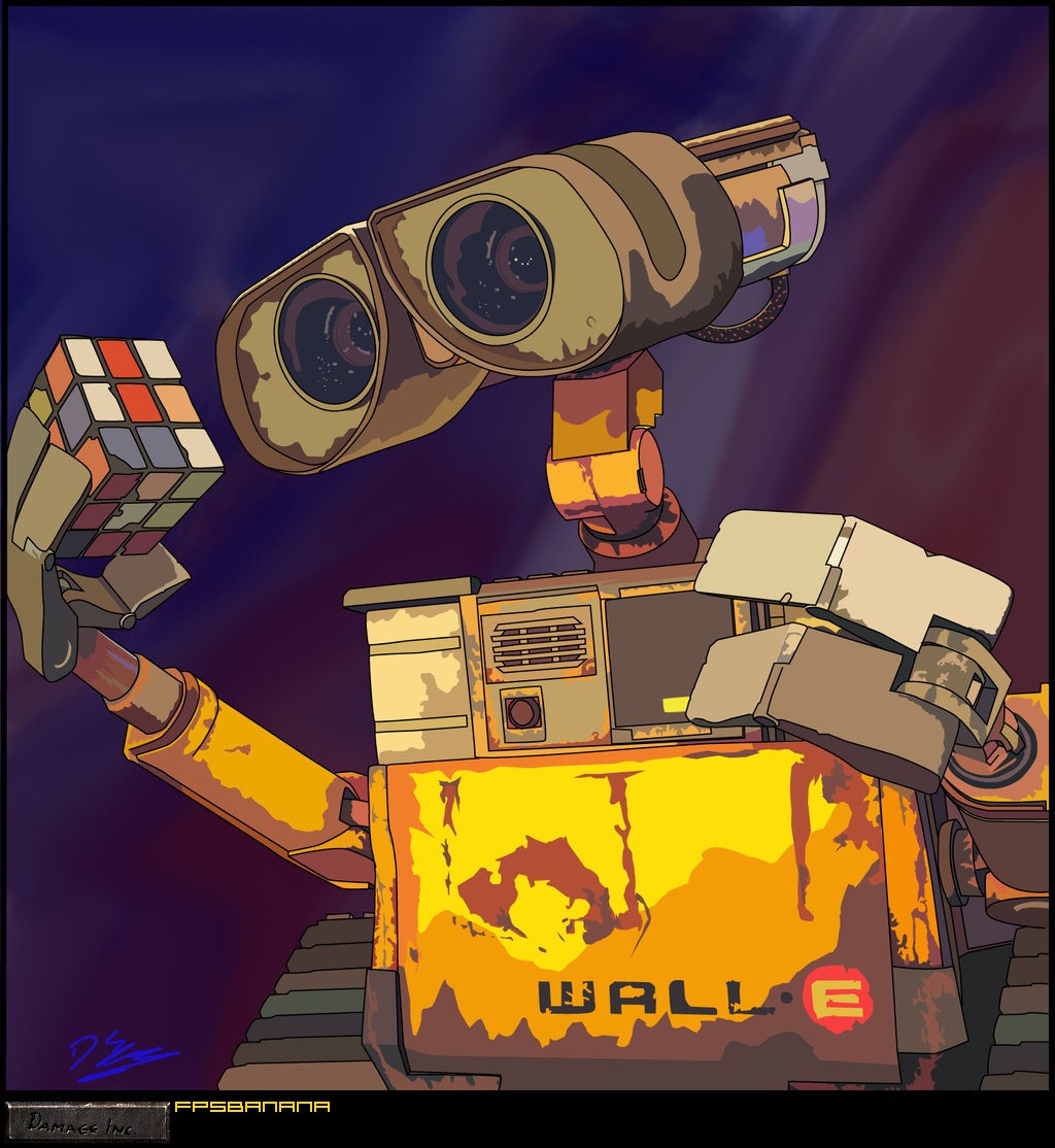 1024x1114 Wall E Vector Art