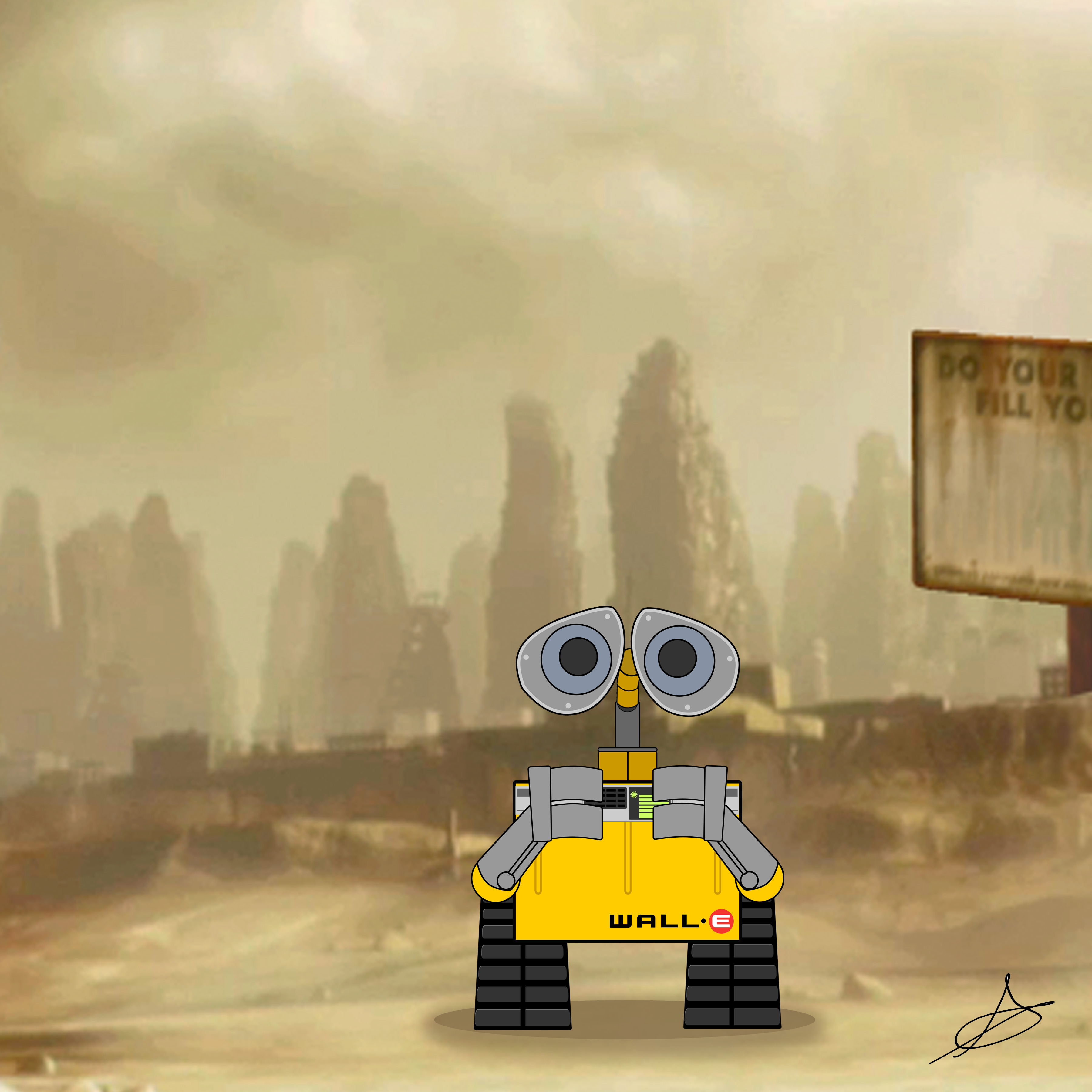 3600x3600 Wall E Vector