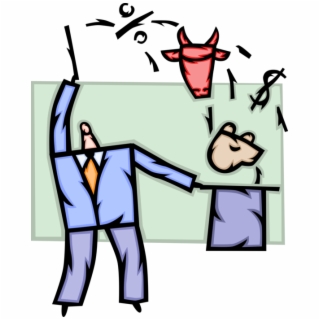 320x320 Vector Illustration Of Businessman Magician With Wall