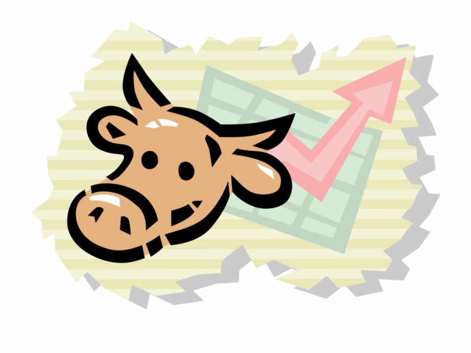 920x690 Vector Illustration Of Financial Stock Market Bull, Transparent