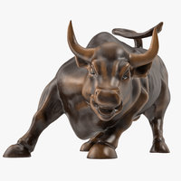 200x200 Wall Street Bull Models For Download Turbosquid