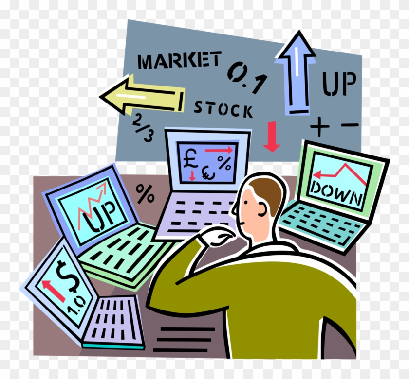 840x780 Vector Illustration Of Wall Street Financial Analyst