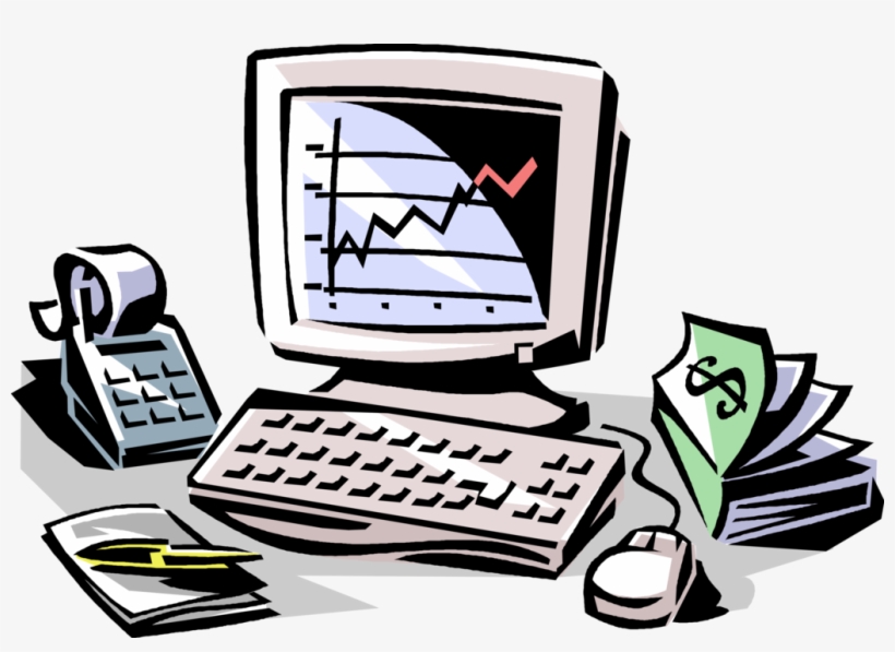 820x597 Vector Illustration Of Wall Street Stock Market Analysis