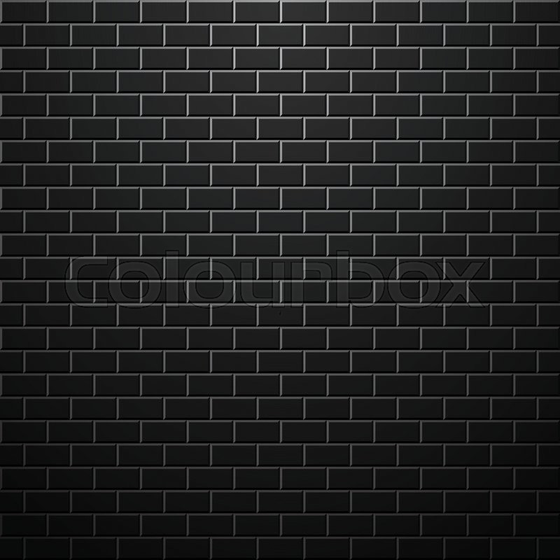 800x800 Dark Brick Wall Vector Background Stock Vector Colourbox