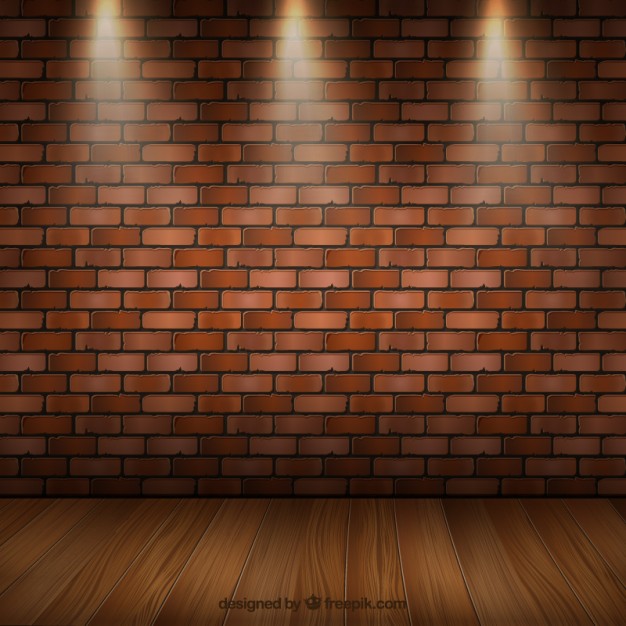 626x626 Room Interior With Parquet And Brick Wall Vector Free Download