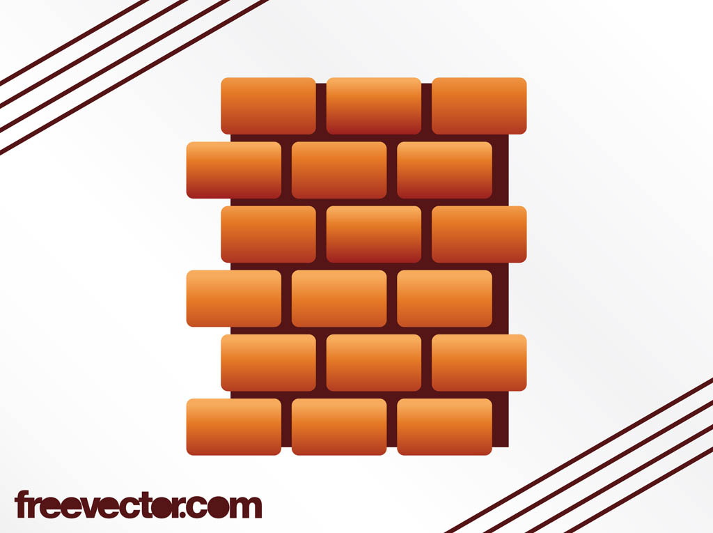 1024x765 Brick Wall Design Vector Art Graphics